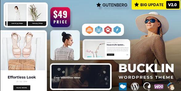 Bucklin v2.0 – WordPress创意个人博客主题