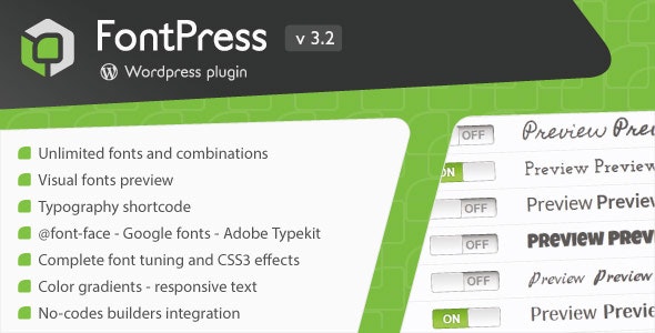 FontPress v3.4.5 – WordPress 字体管理器