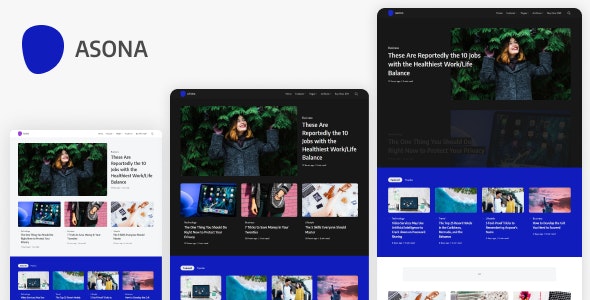 Asona v1.3 – 创意极简博客和杂志 WordPress 主题插图