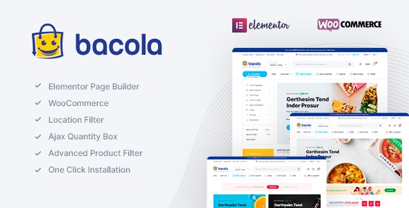 Bacola v1.5.1.3(已汉化) – WordPress食品电子商务主题插图