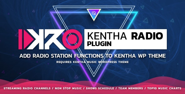 KenthaRadio v2.2.0 – Kentha Music WordPress 主题插件插图