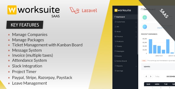 Worksuite Saas v5.4.84破解版 – 项目管理系统插图