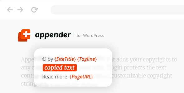 Appender v1.1.0破解版(已汉化) – WordPres防山寨内容保护插件
