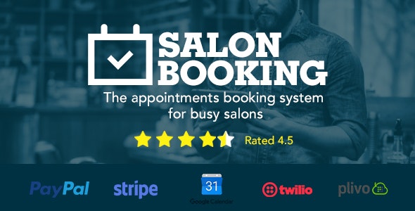 Salon Booking v10.22(已汉化) – WordPress沙龙预订系统