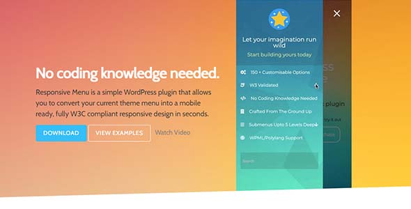 Responsive Menu Pro v4.6.0 – 高度可定制的 WordPress 响应式菜单
