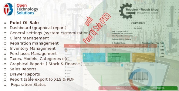 Repairer v3.8 – 带销售点的维修店管理系统