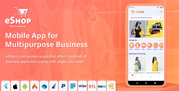 eShop v4.4.3 – Flutter 电商完整应用插图