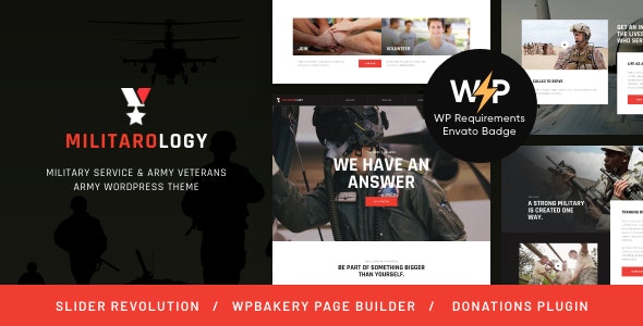 Militarology v1.0.4 – 军事服务 WordPress 主题插图