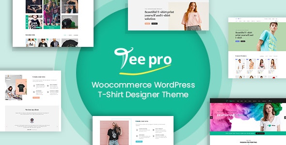 TEEPRO v3.7.2 – Woocommerce 定制 T 恤设计师 WordPress 主题插图