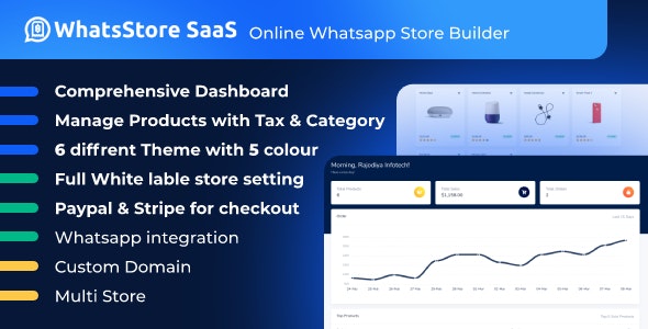 WhatsStore SaaS v8.3  – Online WhatsApp Store Builder