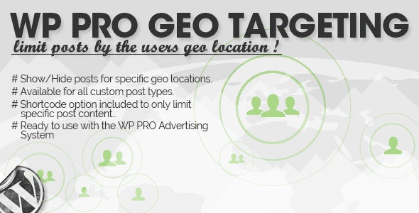 WP Pro Geo Targeting v1.1.9 – WP地理定位插件插图
