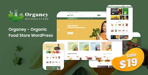 Organey v1.5.1 – 有机食品 WooCommerce WordPress 主题插图