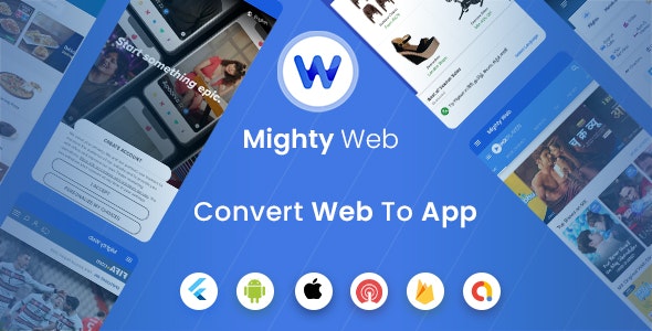 MightyWeb Flutter Webview v24.0 – 将您的网站转换为应用程序插图