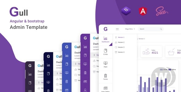 Gull – Angular 15+ Admin Dashboard Template 17 March 2023 管理仪表板模板插图