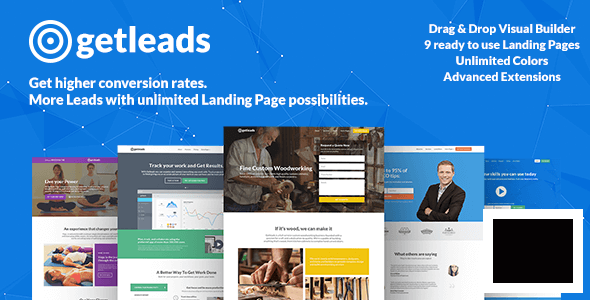 Getleads v2.3 – WordPress 登陆模板插图