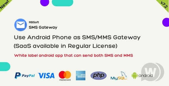 SMS Gateway v9.4.9无限制版（已汉化） – 将您的 Android 手机用作 SMS / MMS 网关 (SaaS)