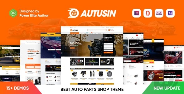Autusin v2.8.5破解版(已汉化) – Elementor WooCommerce WordPress 汽车零部件和汽车配件商店