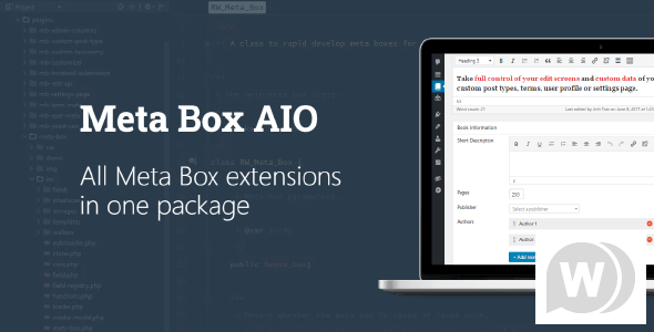 Meta Box AIO v3.0.0(已汉化) – WordPress 元框和自定义字段插件