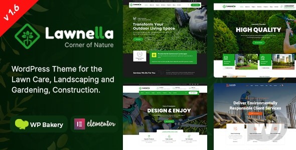 Lawnella v1.6 – 园艺和园林绿化 WordPress 主题插图