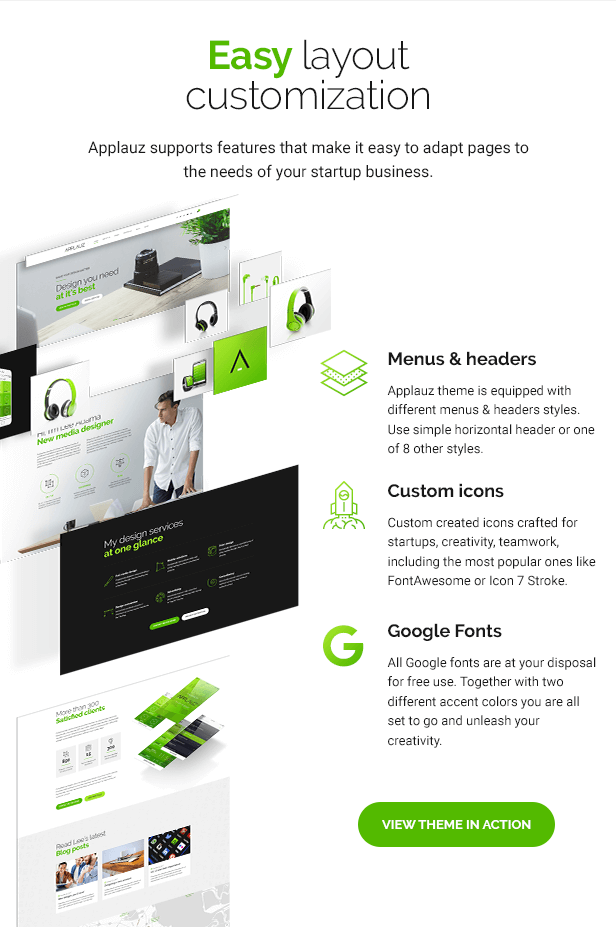 Applauz v1.3.2（已汉化） – WordPress 软件、技术和数字主题插图(3)