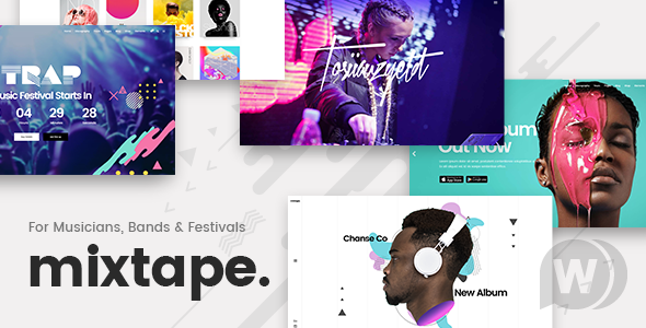 Mixtape v2.0（已汉化） – WordPress 音乐网站模板插图