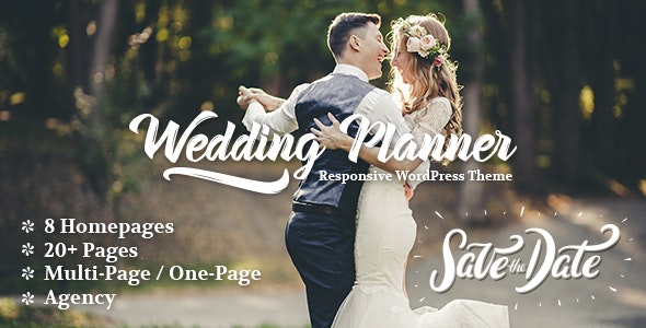 Wedding Planner v6.8 – WordPress婚礼策划主题插图