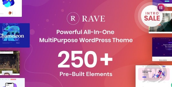 Rave v1.0.1 – 多用途商务 WordPress 主题插图