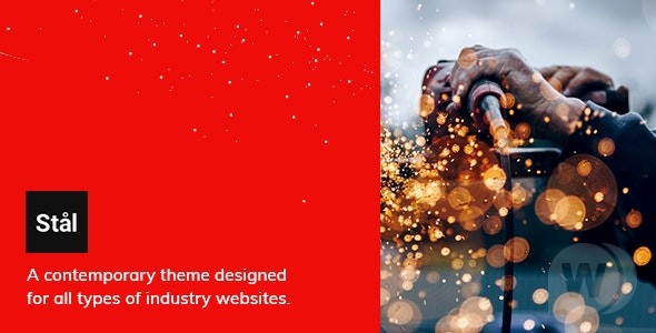 Stål v1.6 – 行业 WordPress 主题插图