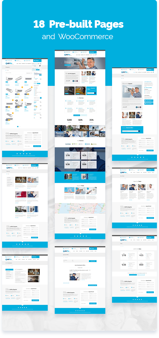 AirPro v2.6.16 – WordPress暖气和空调主题插图(5)