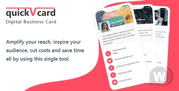 QuickVCard v1.6 – 数字名片 (SaaS) 源码插图