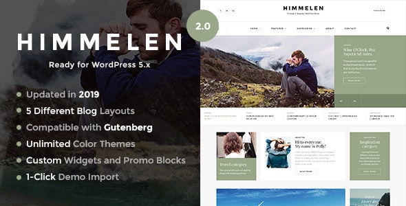 Himmelen v2.2(已汉化) – 个人最小的 WordPress 博客主题