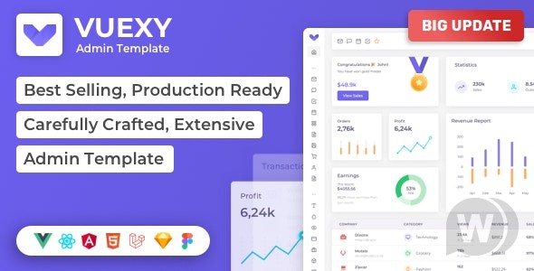 Vuexy v10.7.0 – Vuejs 管理面板模板