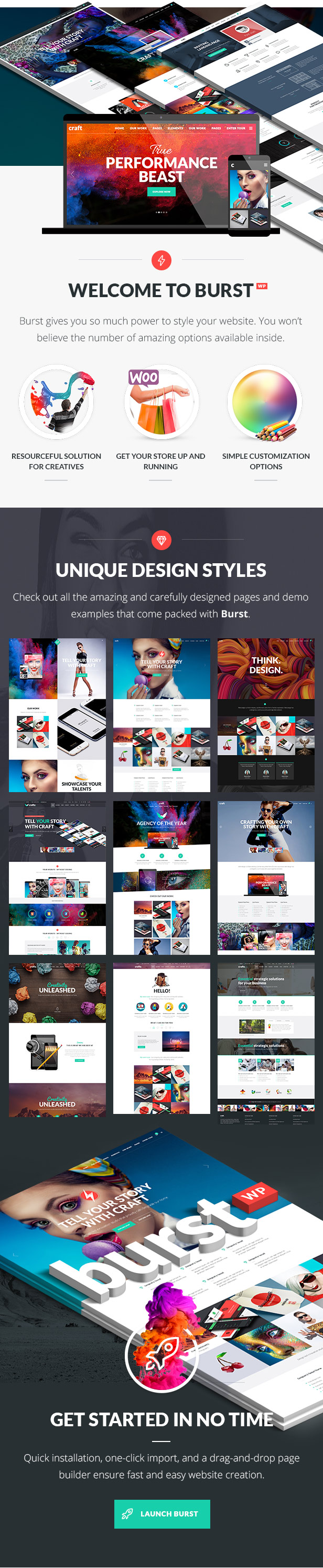 Burst v3.5 – WordPress 设计工作室的模板插图(1)