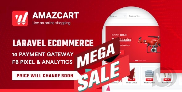 AmazCart v5.1.1（已汉化） – Laravel 电子商务系统 CMS插图