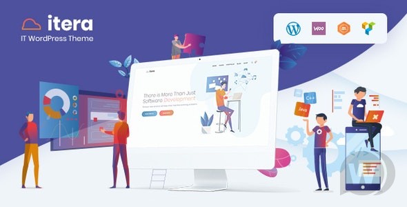 iTera v1.2.5 – WordPress IT、SEO、数字 主题插图