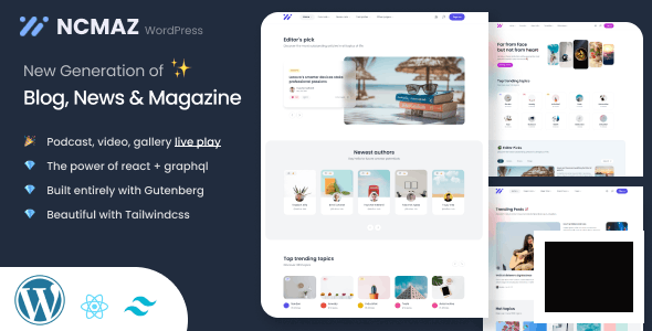 Ncmaz v4.3.6 – 博客杂志 WordPress 主题插图