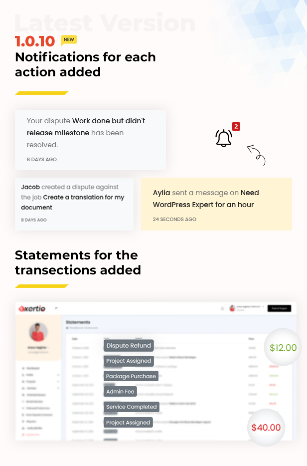 Exerio v1.1.0 – 自由市场 WordPress 主题插图(1)