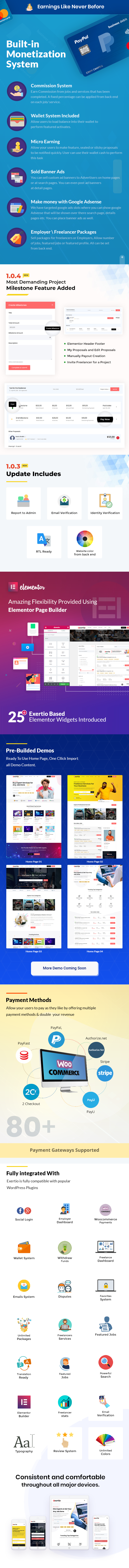 Exerio v1.1.0 – 自由市场 WordPress 主题插图(4)