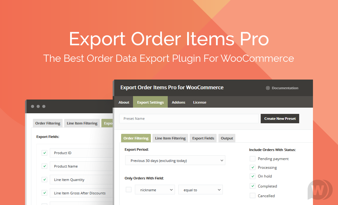 Export Order Items Pro for WooCommerce v2.1.34插图
