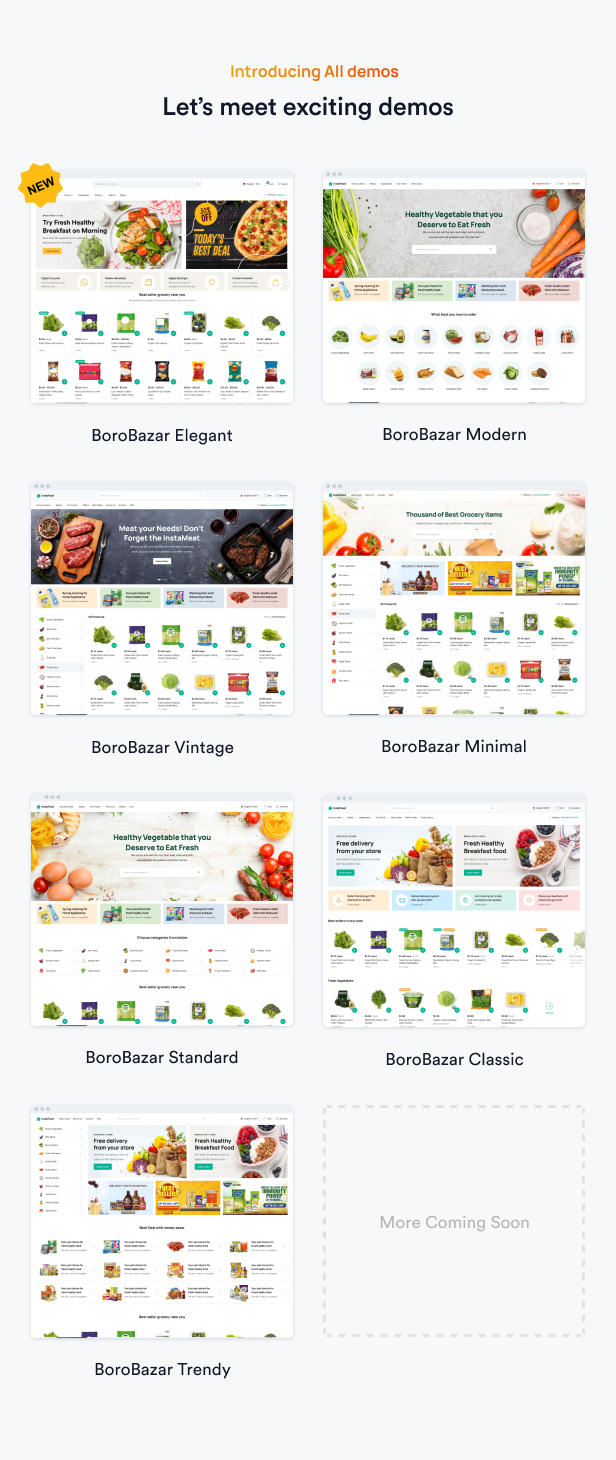 BoroBazar v2.0.3 – 与杂货店和食品店反应电子商务模板插图(2)