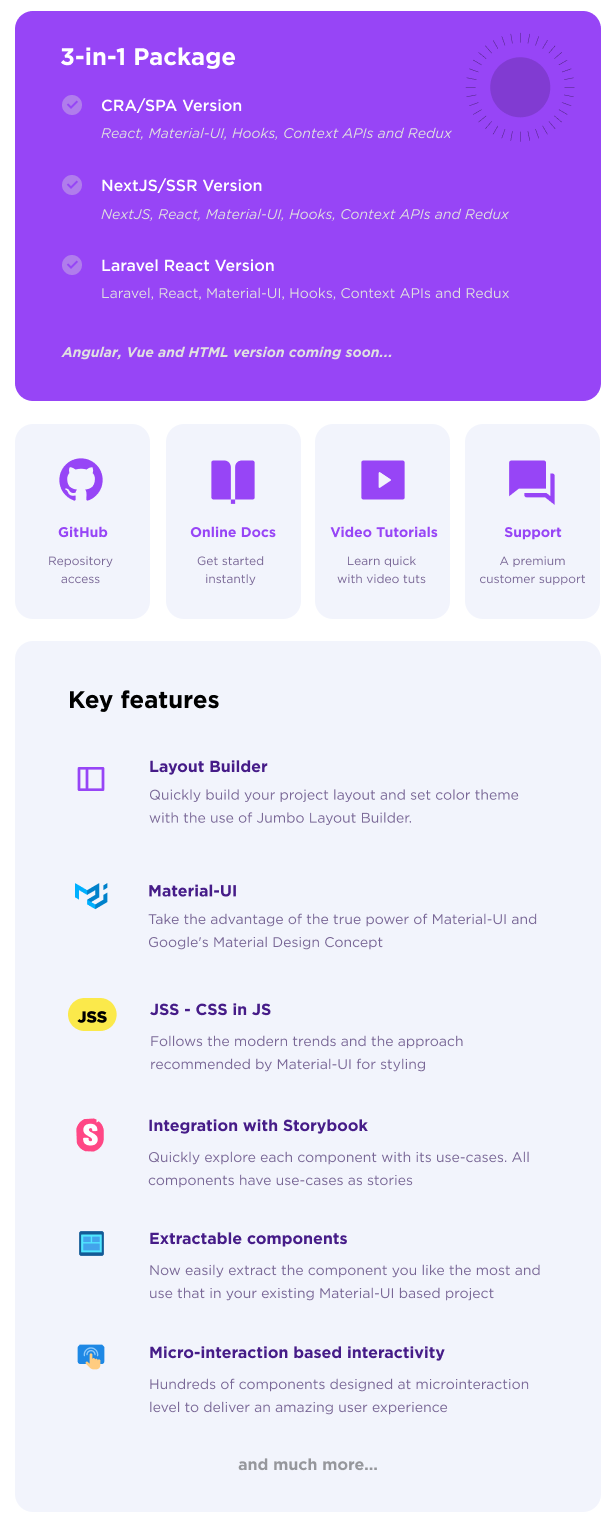 Jumbo React v5.5.0 – BootStrap 4 管理面板模板插图(4)