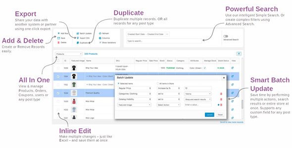 StoreApps Smart Manager Pro v8.58.0（已汉化） – WooCommerce 产品管理的插件插图