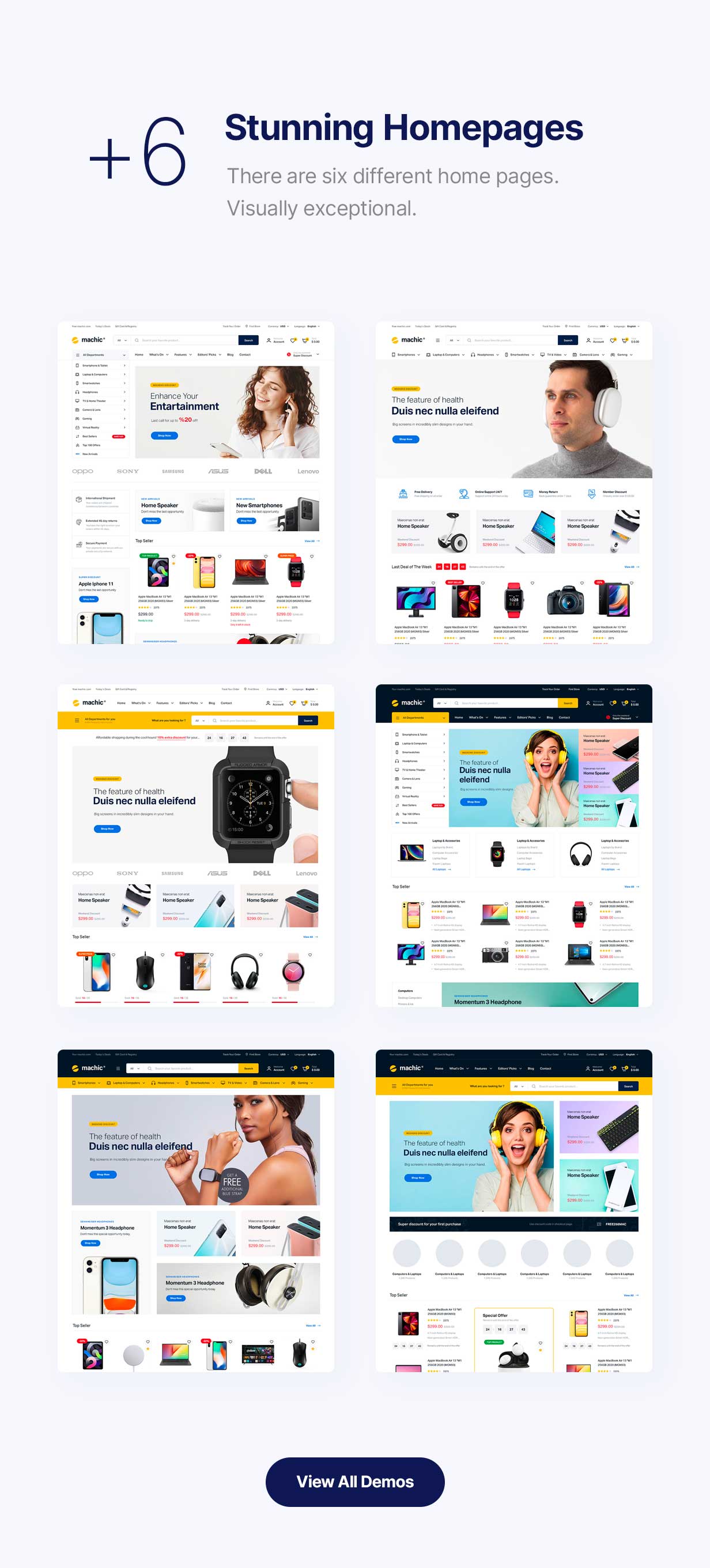 Machic v1.4.9 – WooCommerce电子商店主题插图(1)