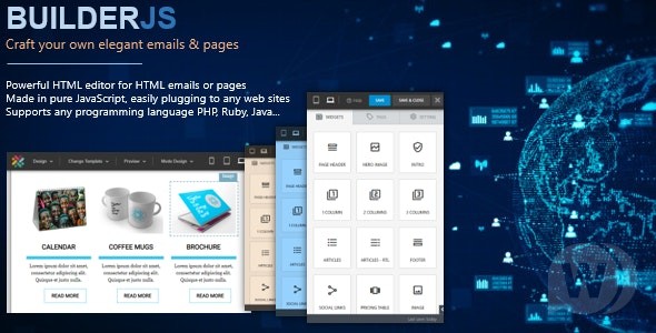 BuilderJS v5.0.7 – HTML 页面和电子邮件构造函数插图