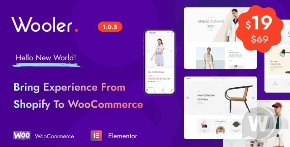 Wooler v1.0.9 –  WooCommerce优化转换的主题