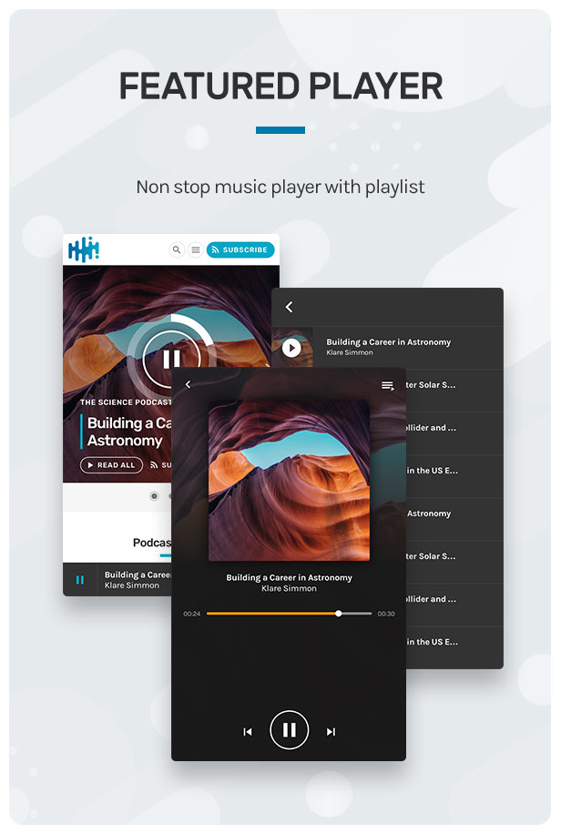 Wpcast v1.4.6（已汉化） –  WordPress音频播客主题插图(3)