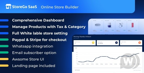 StoreGo SaaS v7.3 – 在线商店构建器插图