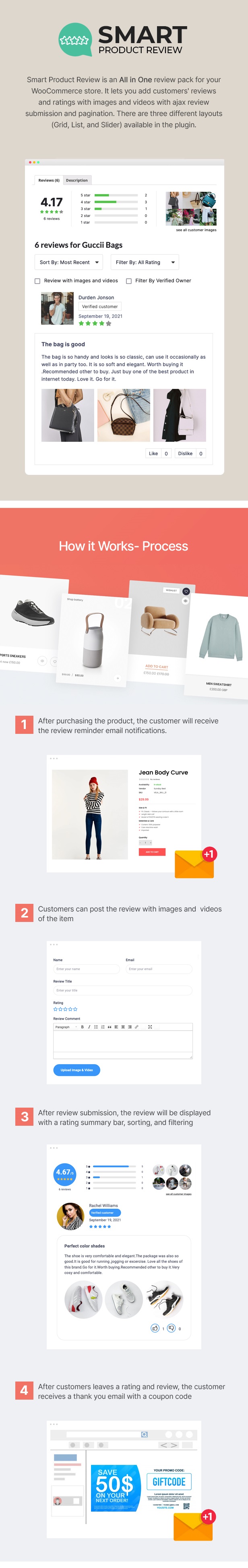 Smart Product Review For WooCommerce v2.0.3 – 智能产品评论插件插图(2)