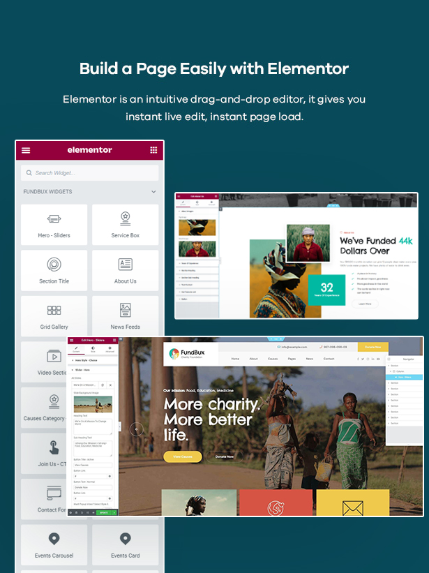 Fundbux v1.3.1（已汉化） – WordPress 慈善与筹款主题插图(3)