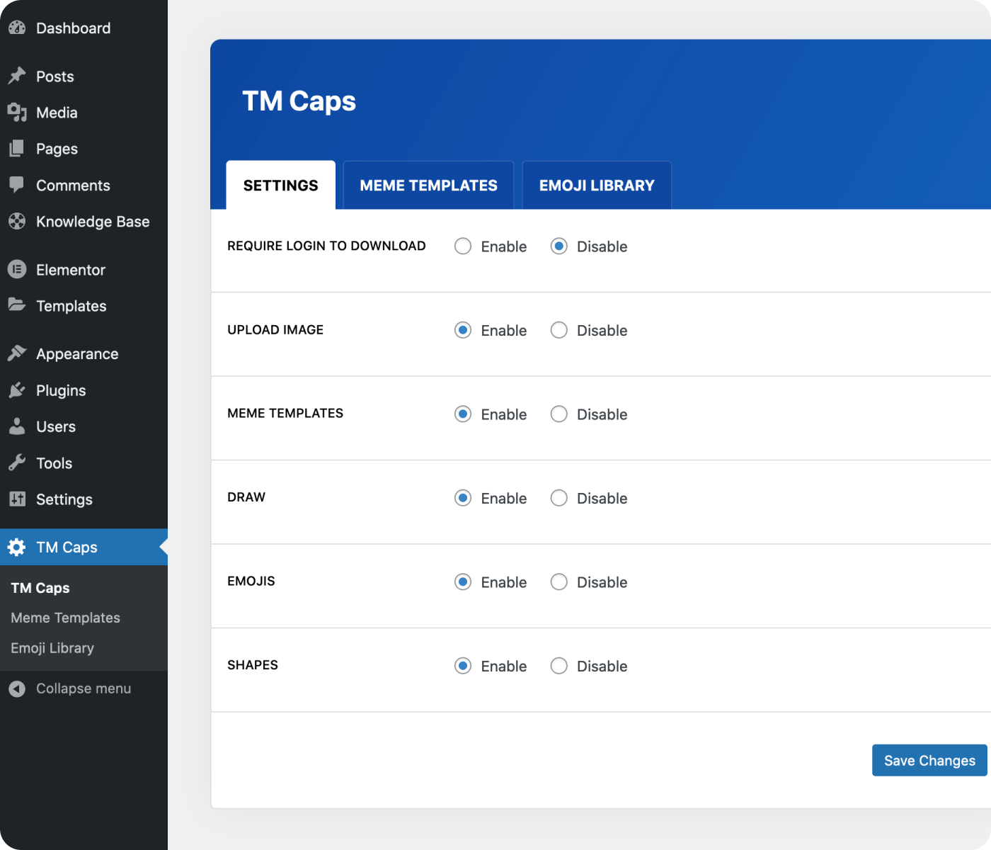 TM CAPS v1.2 – Elementor 的 WordPress 模因生成器插图(6)